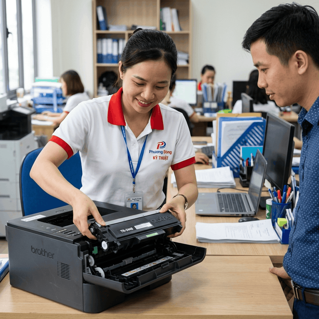 Đổ mực máy in Brother MFC-B7715DW